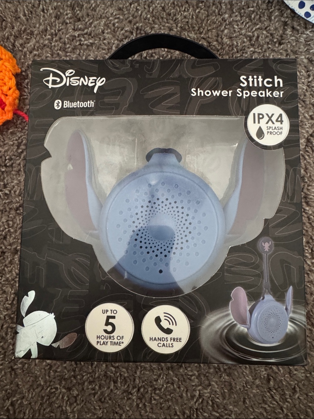 Disney Stitch Bluetooth Shower Speaker - Light Blue and Lavender